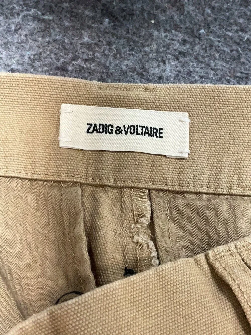 Zadig & Voltaire Beige Cargo Jogger Pants Size EU 36 | Utility Chic - Picture 7 of 7